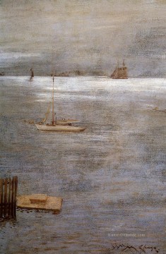  gelb Kunst - Chase Segelboot vor Anker William Merritt
